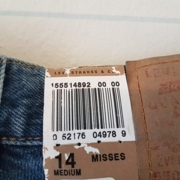 Levi's 550 Jeans Women's 14 MIS M Medium Red Tab Relaxed Fit Tapered Made in USA - Picture 5 of 14